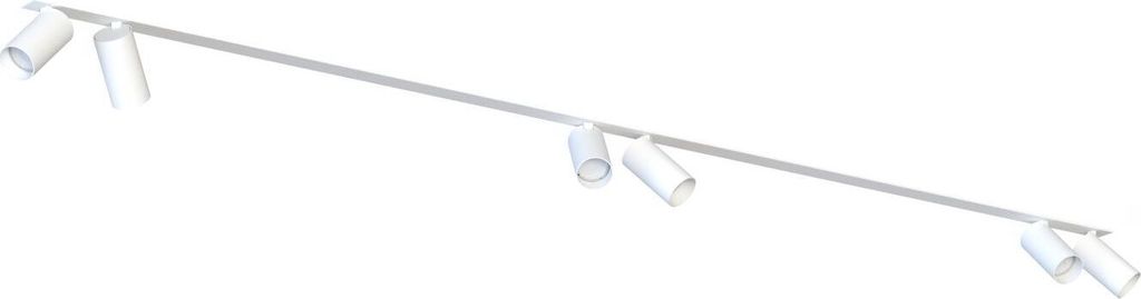 Spot Strahler Aluminium Metall GU10 verstellbar Weiß länglich Modern