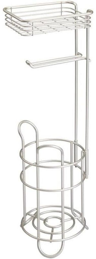 mDesign Toilettenpapierhalter WC-Rollenhalter mit Ablage Produktbild 