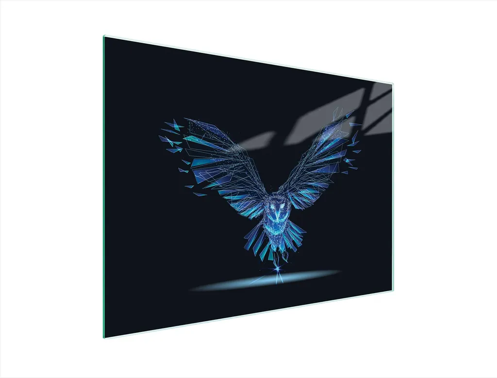 Tagliere Decorativo in Vetro 40x30 cm Motivo Uccelli | Shop Online