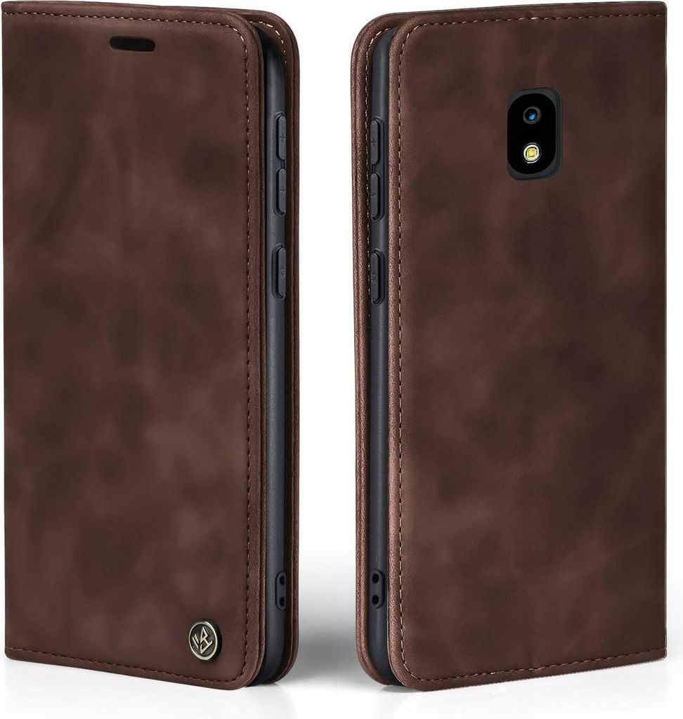 Handy Hülle für Samsung Galaxy J7 2017 Dunkelbraun