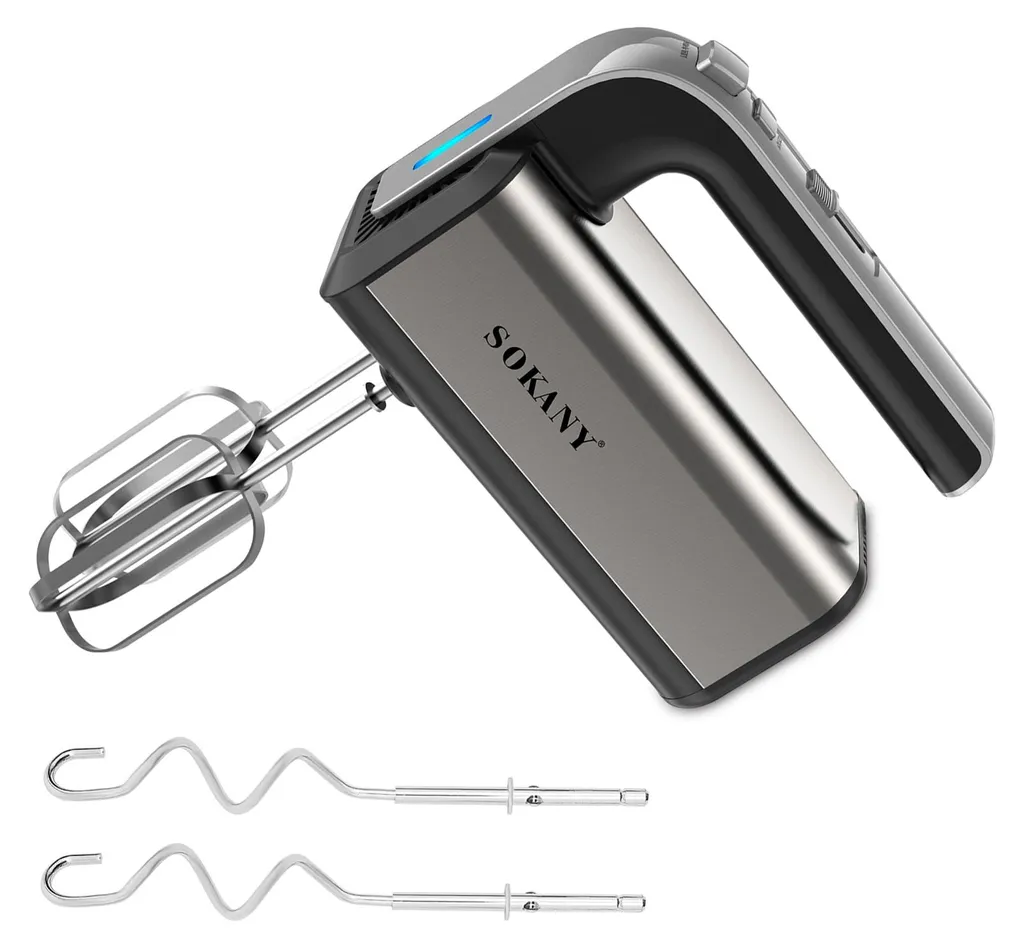 Batteur électrique de cuisine pour pâtisserie et pâte à pain 800W inox