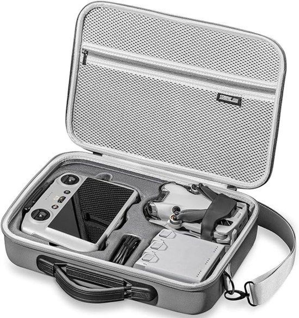 Drone Tasche – Aufbewahrungstasche für DJI Mini 3 / Mini 4 Pro – kompatibel mit Fly More Combo & DJI RC 2 – wasserdichte Schultertasche