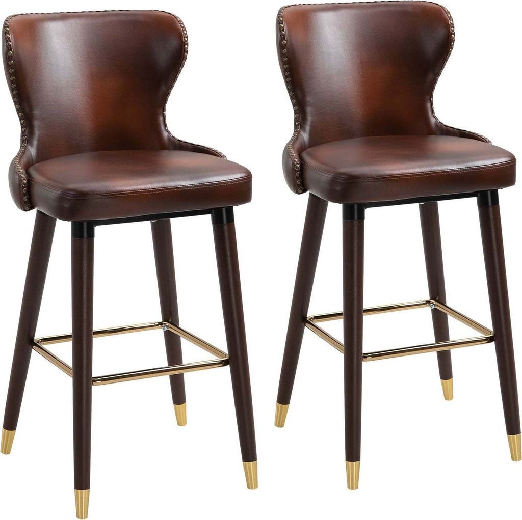 HOMCOM 2er-Set Barhocker Barstuhl Bistrohocker Produktbild 