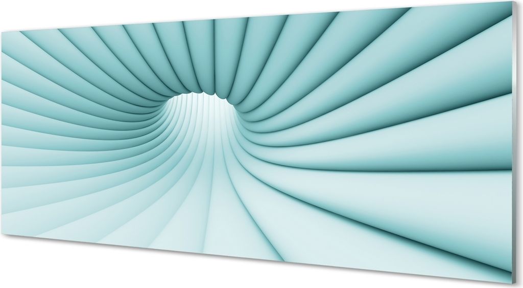 Glasbilder 125x50 Wandkunst geometrisches tunnel