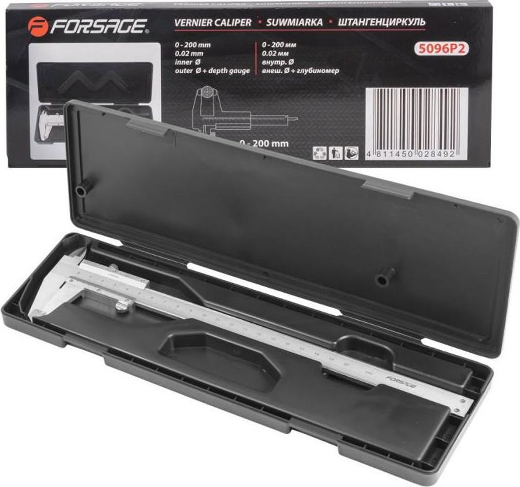 Messschieber 0,02 analog Metall 200mm