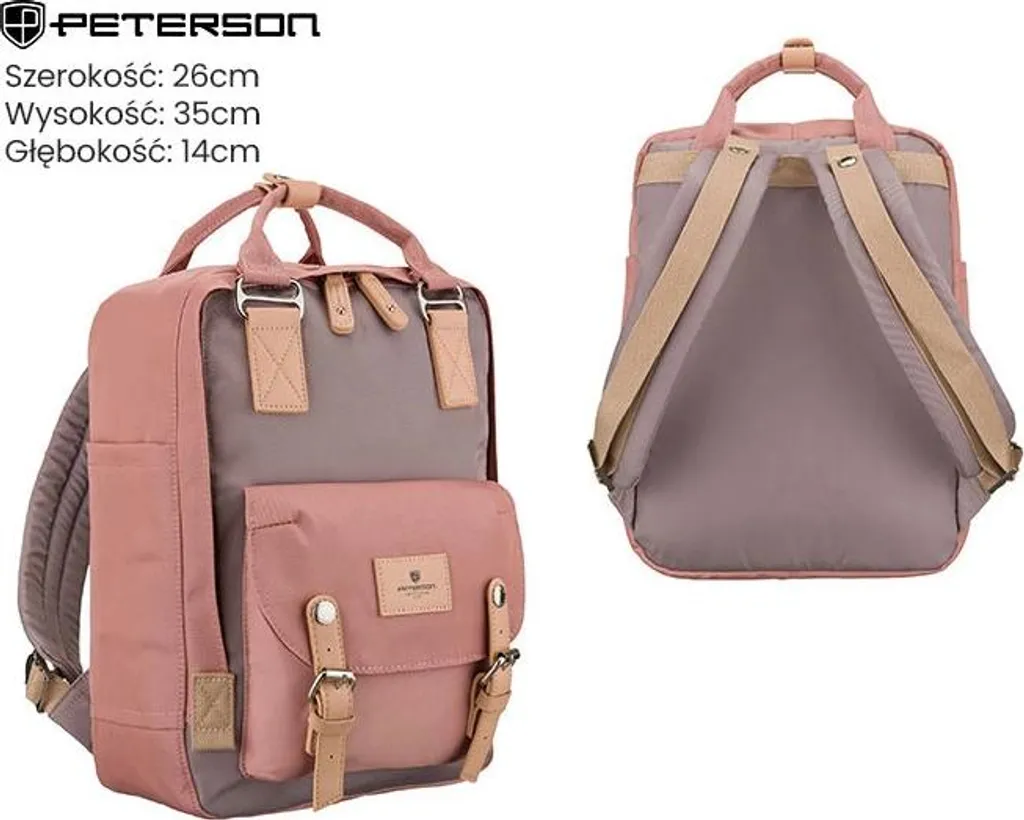 Peterson Rovicky 308070 : Sac à dos robuste avec compartiment sécurisé 15" - 8