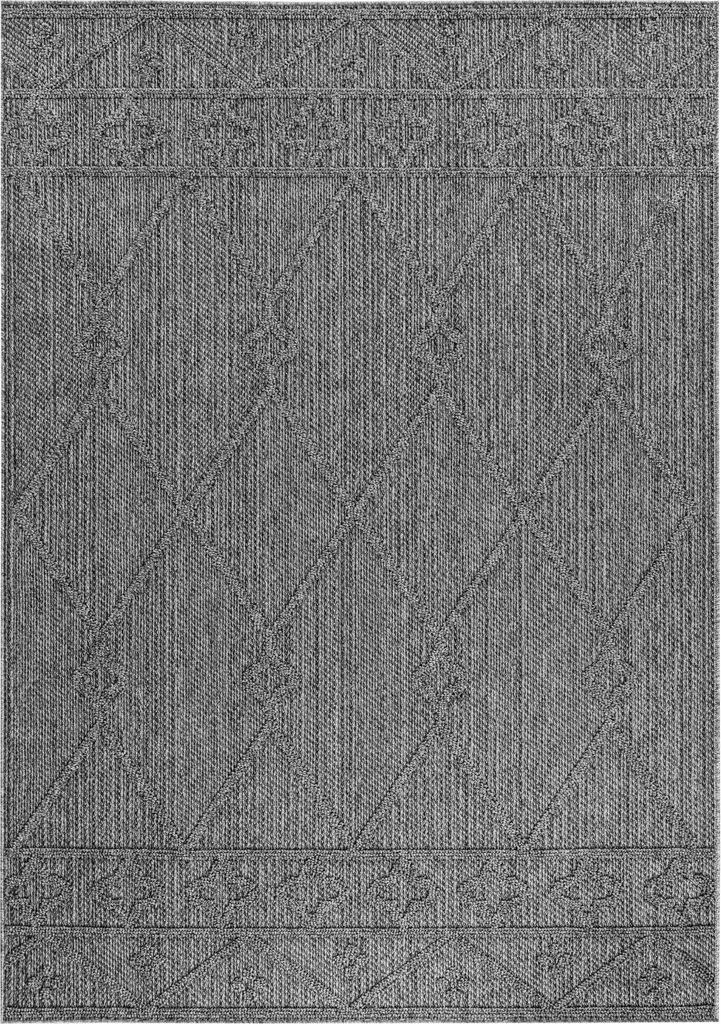 Tapis Gris Anti-Tache 120x170 cm Patara Lezon Usage Intensif In/Out