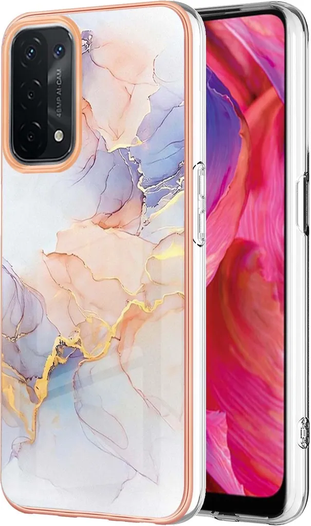 Custodia Elegante Oppo A54 5G / A74 5G - Silicone Soft-Touch Grigio