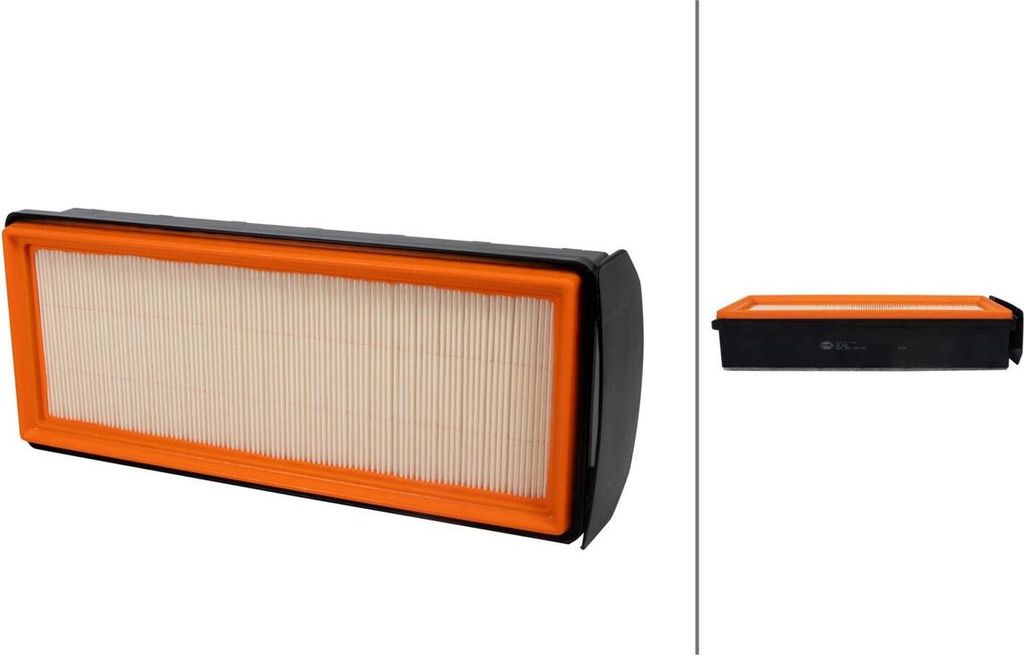 Luftfilter-Einsatz 366 x 147 mm HELLA IAM-Expertise passend für u.a. BMW 7er