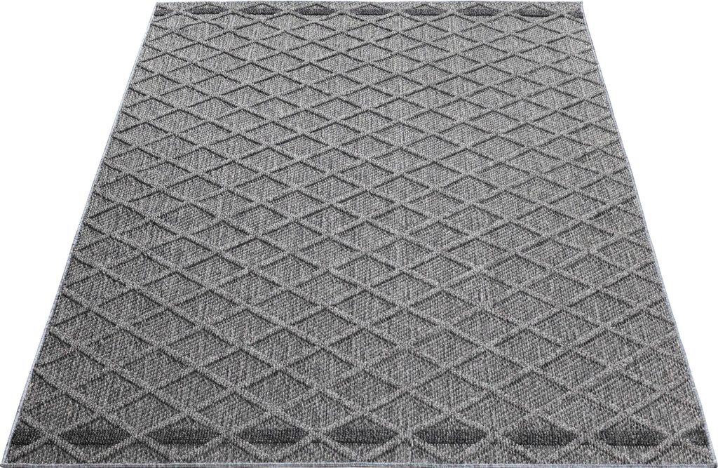 Teppich Outdoor Design Hoch-Tief Effekt Rauten Wetterfest Produktbild 3