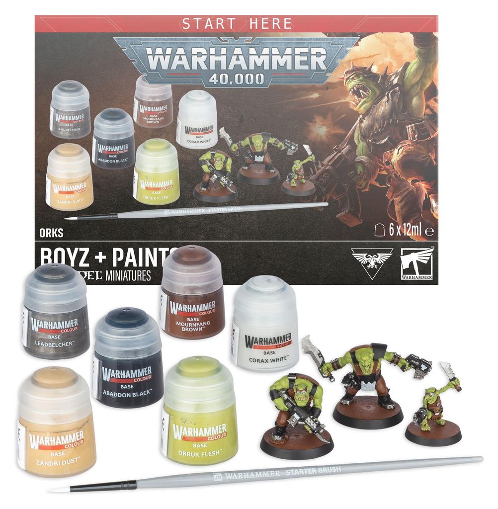 Warhammer 40.000 - Orks: Boyz + Farben (Englisch) Produktbild 