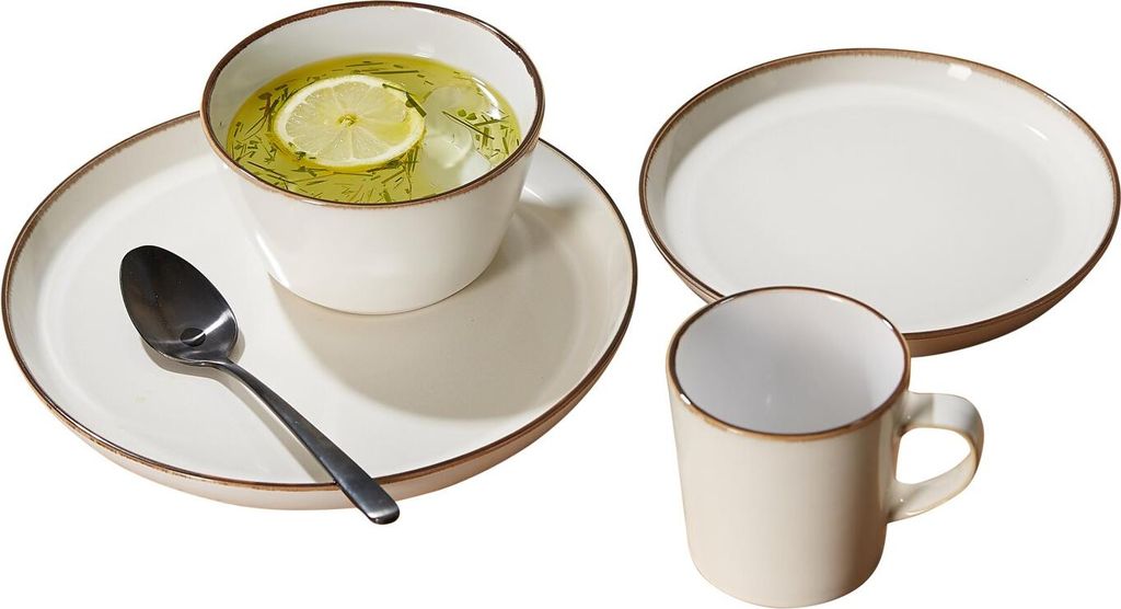Müslischale 700ml 8er Set Visby weiss