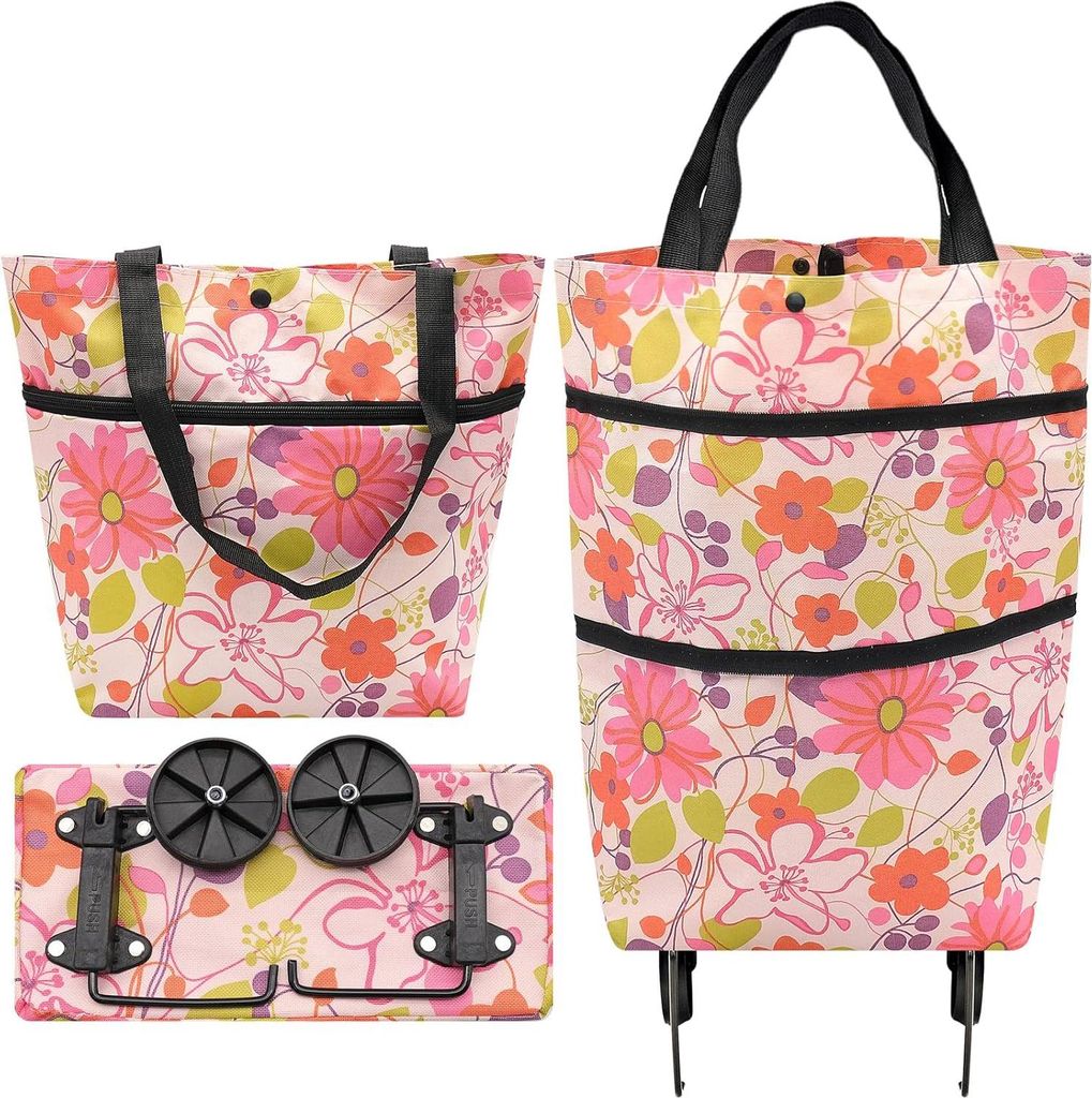 Faltbare Trolley-Taschen, Einkaufstrolley Einkaufstasche Produktbild 
