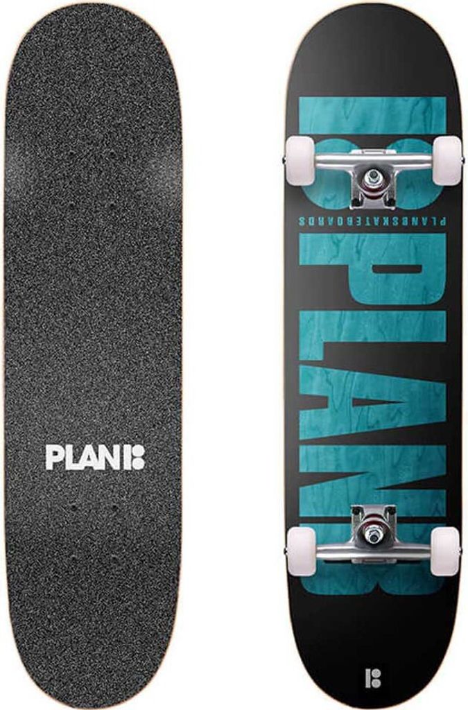 Plan B Classic Stain 7.25 ́ ́x28.1 ́ ́ Mini Skateboard Blau Blau One Size