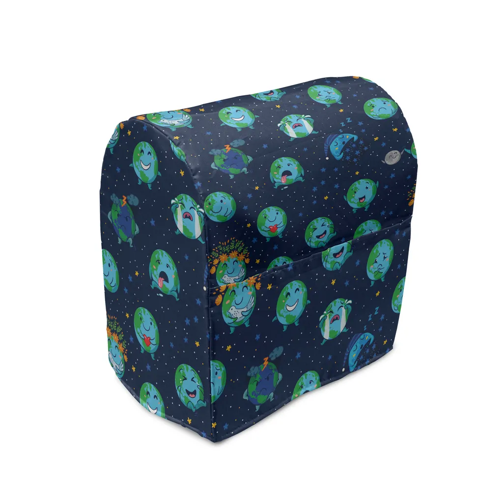 Housse de mixeur avec poches latérales, tissu résistant multicolore 39cm