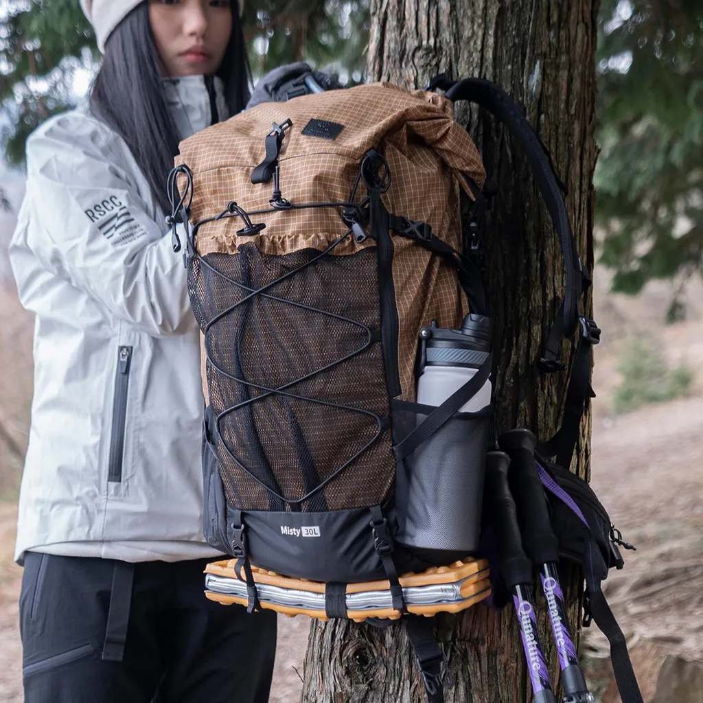 Sac à dos de trekking léger 35L Qunature - Équipement extérieur Kaki - 8