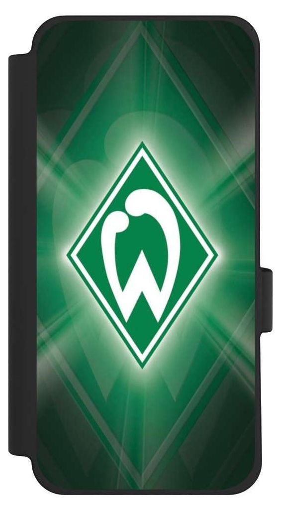 NIVOCASE Klapphülle für Google Pixel 10 Pro XL Handyhülle aus Kunst Leder NIVOflip schwarz Offizielles Lizenzprodukt SV Werder Bremen Wappen