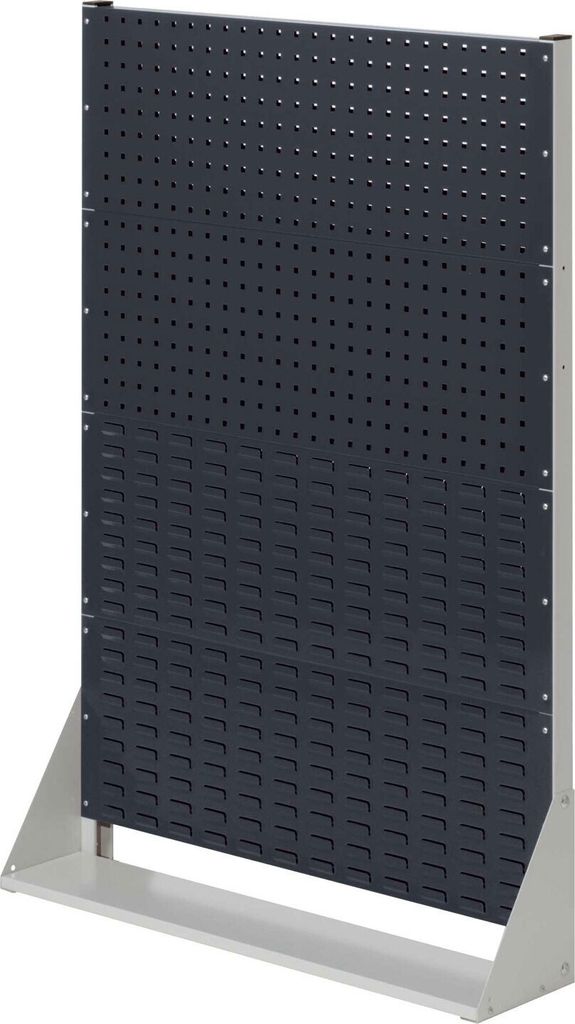 Kappes RasterPlan Stellwände einseitig Größe #4 - 2x Lochplatten 2x Schlitzplatten Anthrazitgrau RAL 7035