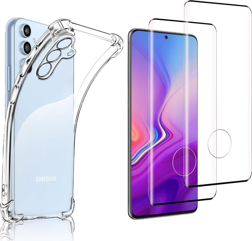2 Stück Schutz Glas Vollabdeckung Samsung Galaxy S24 Ultra 5G/4G, 1 Stück Handyhülle Panzerglas Schutzhülle