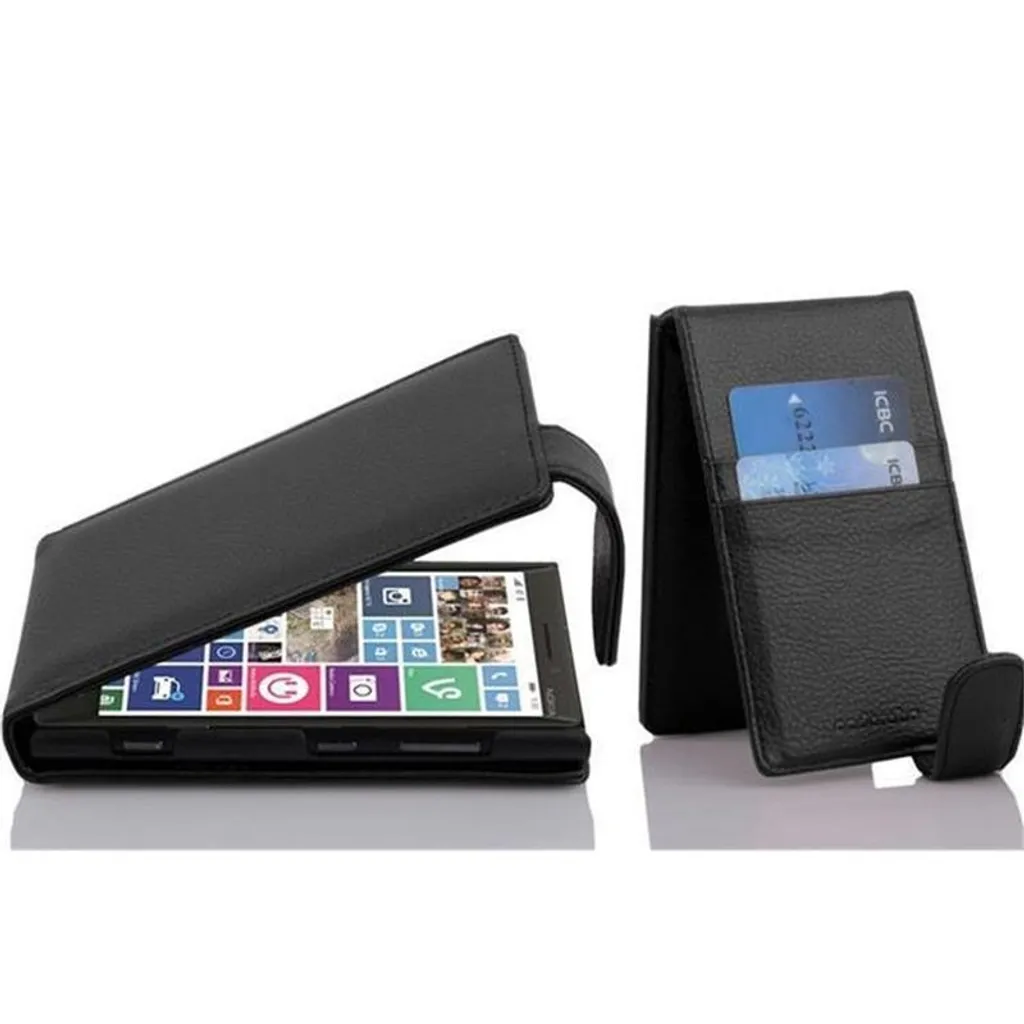Cover Protettiva Cadorabo per Nokia Lumia 930 929 Nero Similpelle