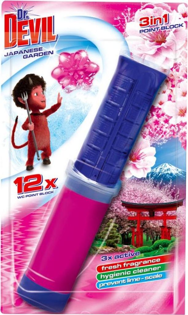 WC blok v tubě 3v1 Point Block Japanese Garden, 75 ml Obrázek produktu 