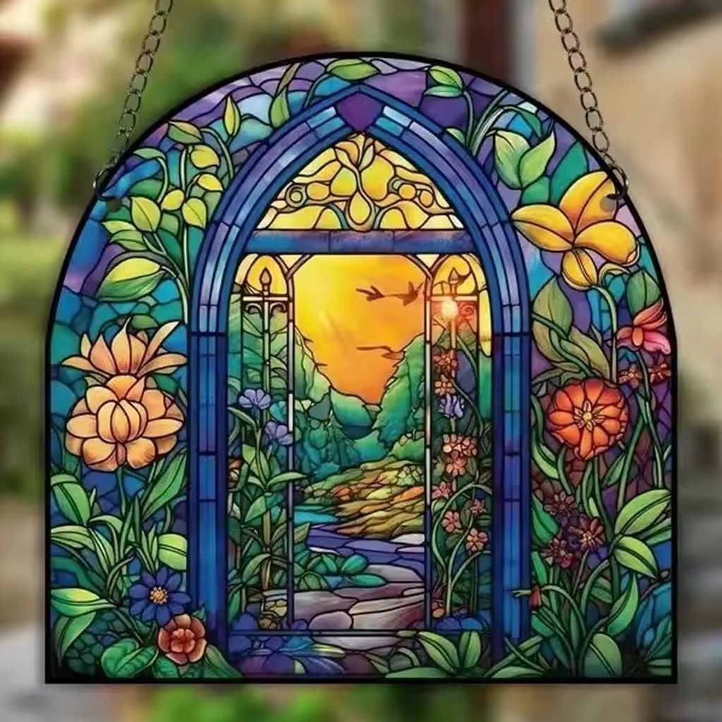 Buntglas-Sonnenfänger für Ihren Garten KP31712
