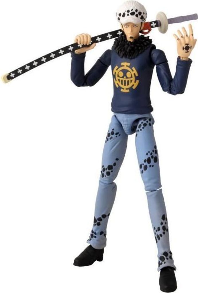 Anime Heroes Figur 17 cm, Trafalgar Law, Bandai One Piece, 16 Artikulationspunkte