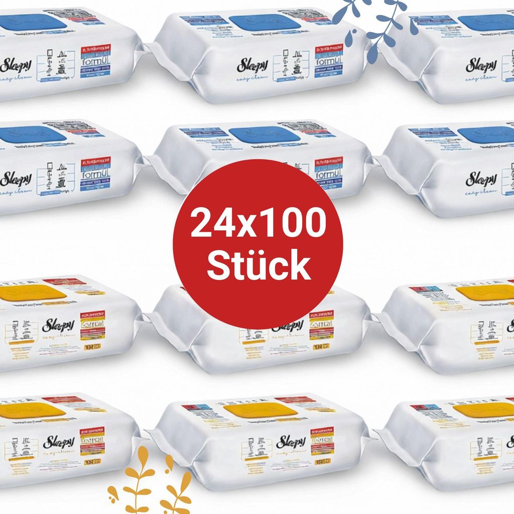 Sleepy Easy Clean Oberflächenreinigungstücher – 12x100 Gelb Produktbild 