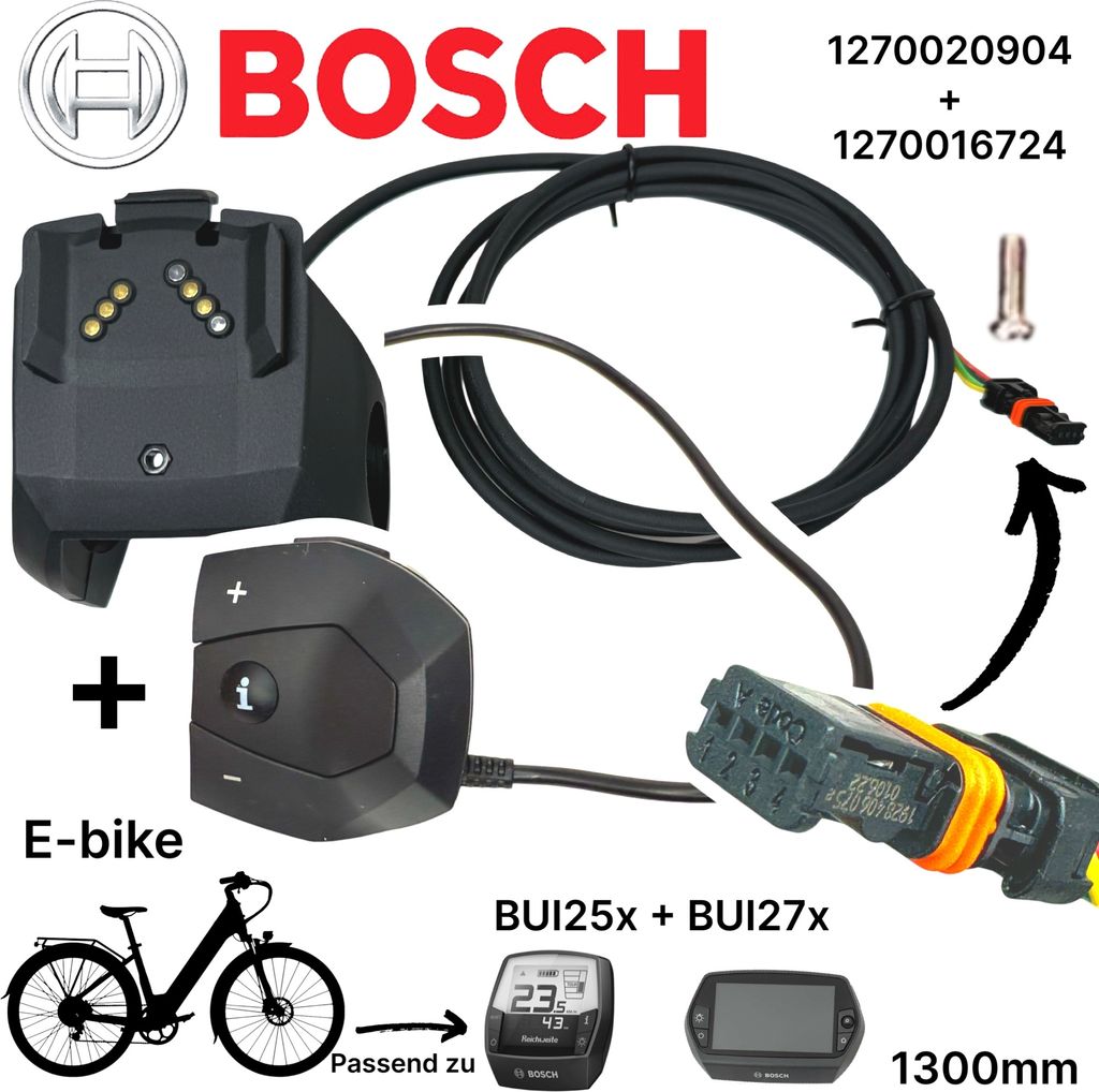 Bosch Intuvia & Nyon Displayhalter + E-Bike Bedienheinheit Produktbild 