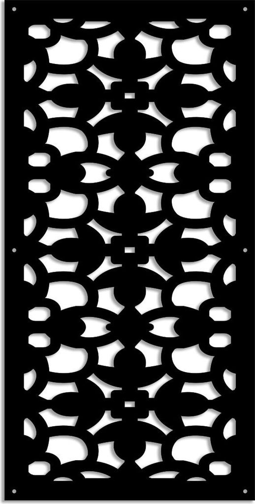 ANCHORAGE – Perforiertes PVC–Panel – Sonnenschutz 47x94 cm schwarz