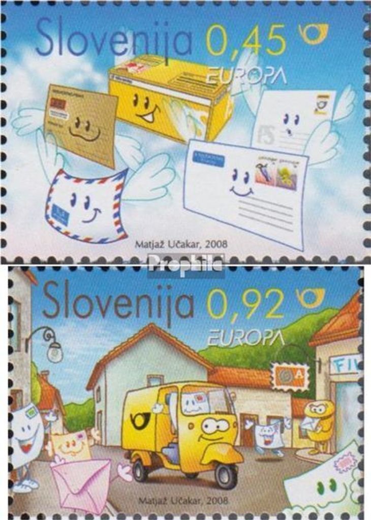 Briefmarken Slowenien 2008 Mi 682-683 (kompl.Ausg.) FDC Europa: Der Brief