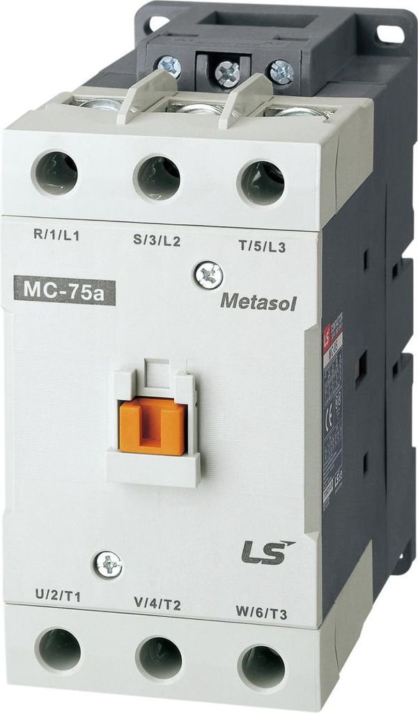 85 A, 45 kW, 3-poliges Leistungsschütz mit 230 VAC-Spule. 1a1b-Hilfskontakte als Standard.
