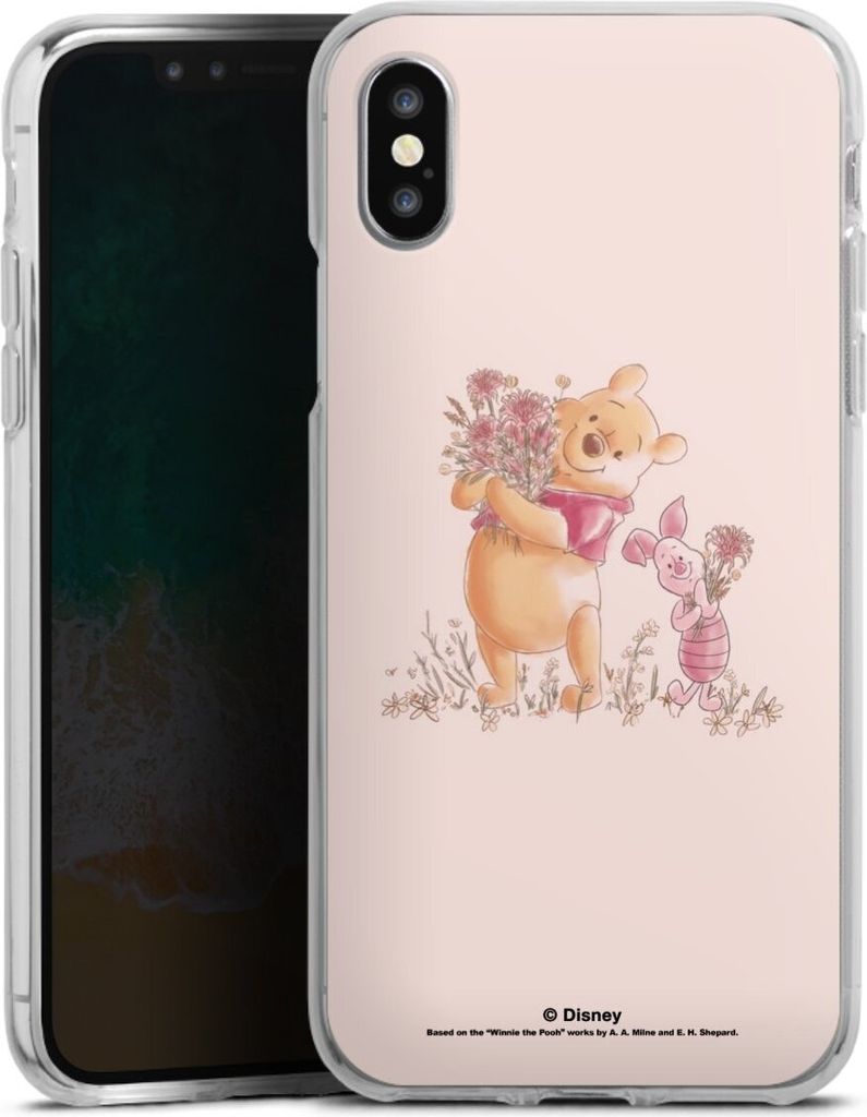 DeinDesign Handyhülle für Apple iPhone X Silikon Hülle Case Smartphone Schutzhülle Disney Offizielles Lizenzprodukt Winnie Puuh Ferkel