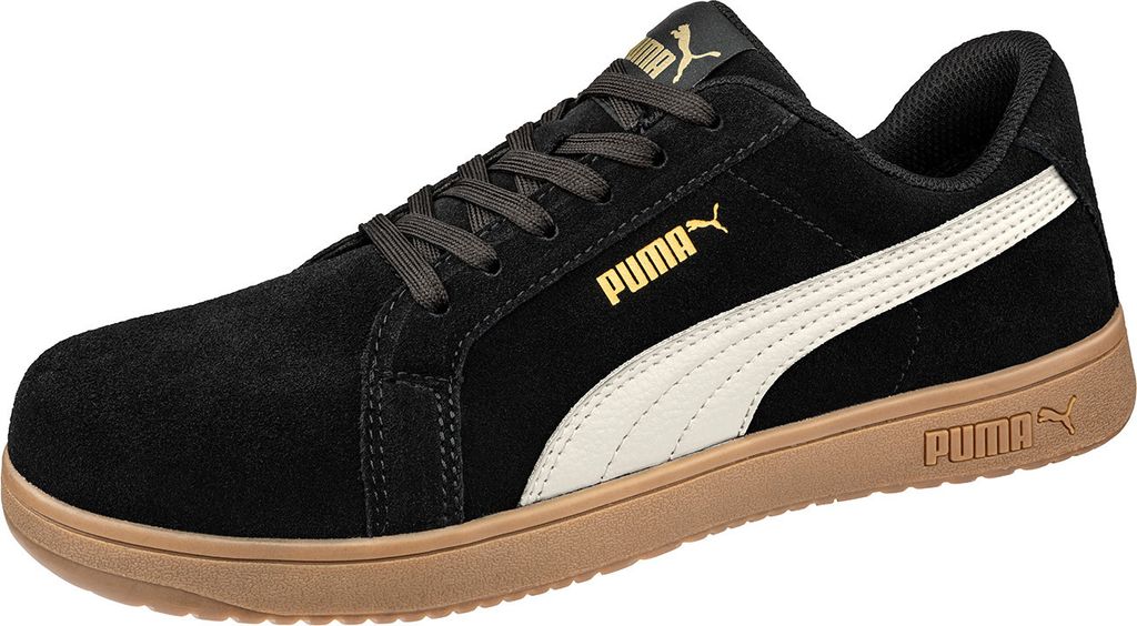Puma Sicherheitsschuh Iconic black/gum low S1PL nach EN ISO 20345:2022 S1PS ESD FO HRO SR Größe 44
