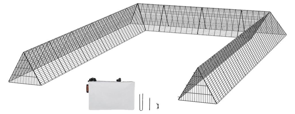 VEVOR tunnel per polli, 600 x 400 x 61,5 cm, pollaio per il Immagine del prodotto 