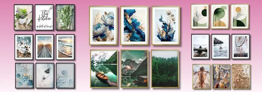 Set Poster con Cornice Nera Economici e Robusti - Offerta Online - 11