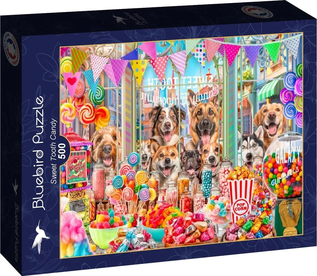 Puzzle coloré 500 pièces Sweet Tooth Candy au format compact rigide - 2