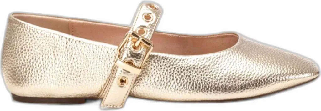 Ballerines plates dorées XTI 10147 pour femme en pointure 38
