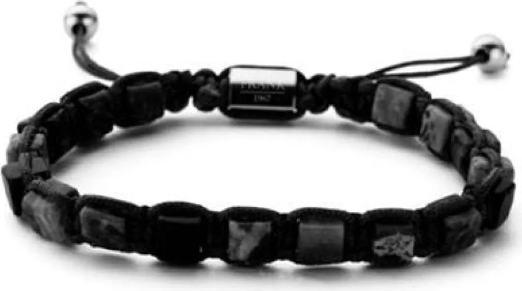 Bracciale Frank 1967 7FB-0249 Uomo: Pelle Intrecciata e Acciaio