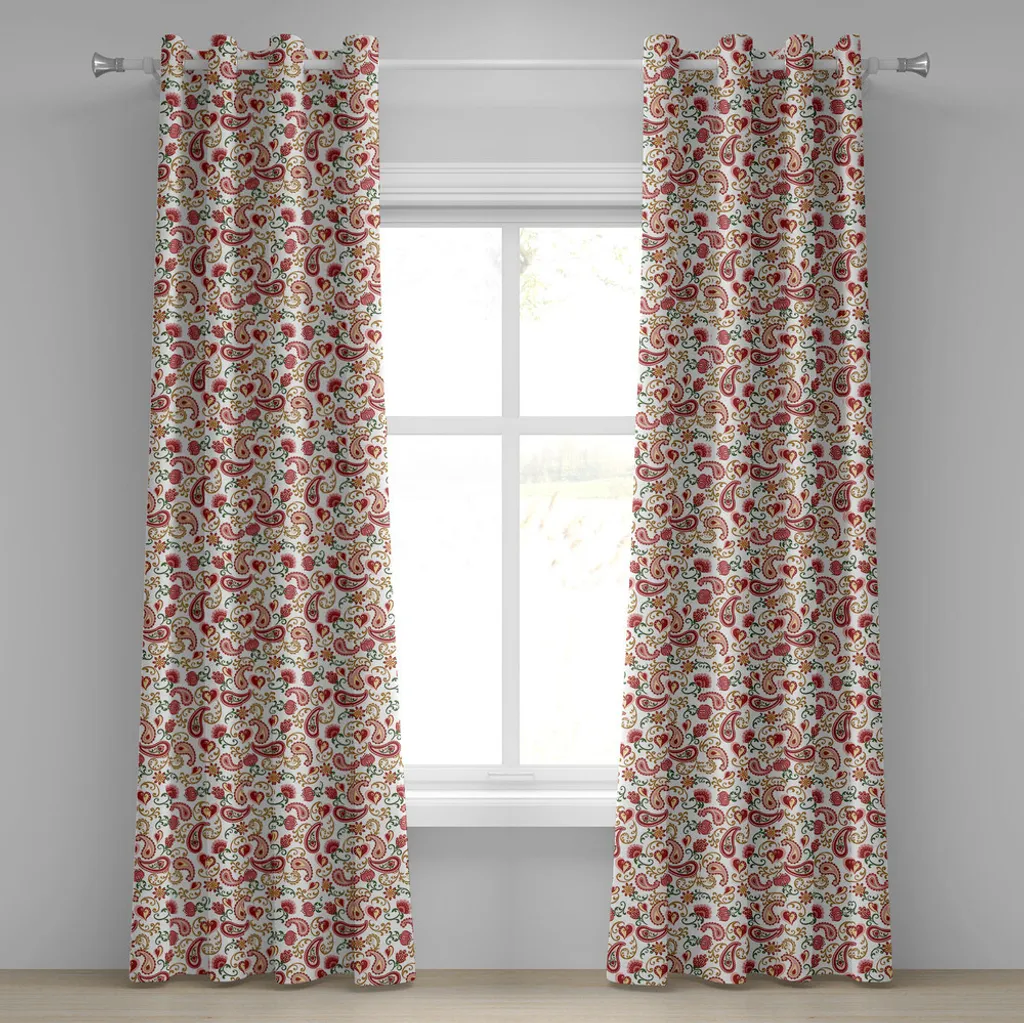 Tenda Buddismo Unalome Paisley 280x245 ABAKUHAUS Rosso Rosa