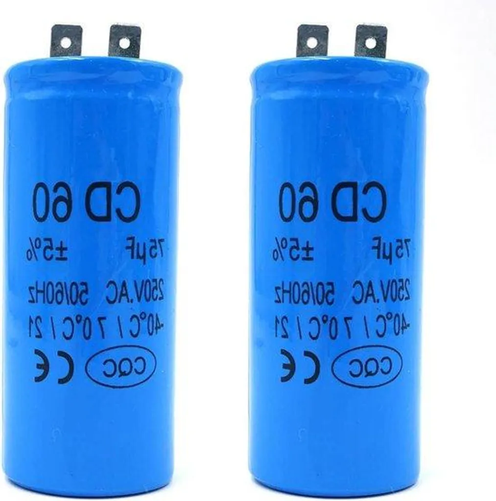 Condensateur 75µF haute fiabilité 50x100 mm pour alternateur et moteur
