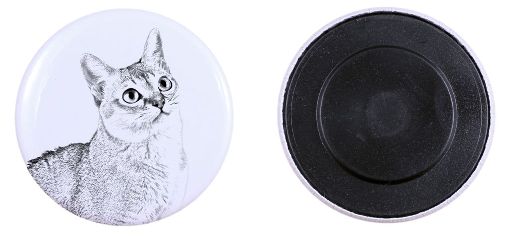 Singapura Katze - Sammlung von einzigartigen Magneten, eigenes Foto, Marke Art-Dog