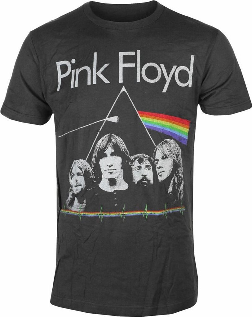 Pink Floyd - "DSOTM Band & Pulse" T-Shirt für Herren/Damen Uni RO790 (S) (Schwarz)