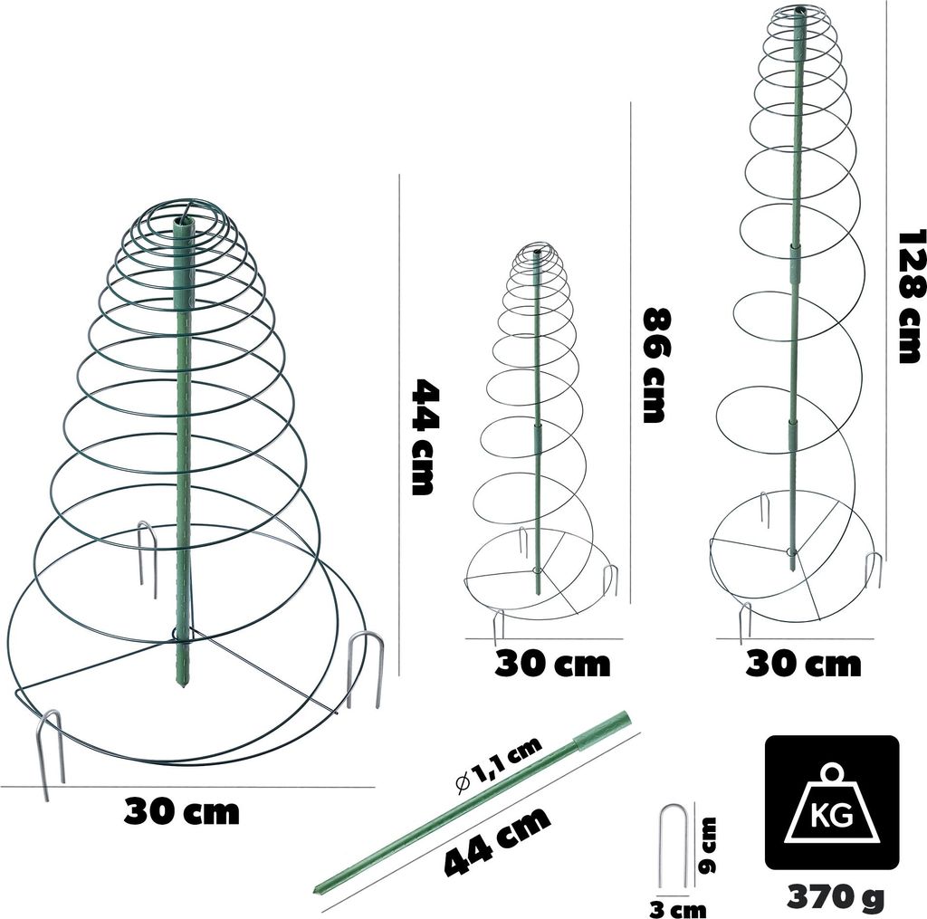 KADAX Pflanzensttze 44128 cm, Rankspirale aus
