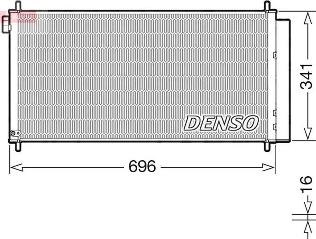 Condensateur DENSO DCN50121 en aluminium OE 8845002420 pour Auris