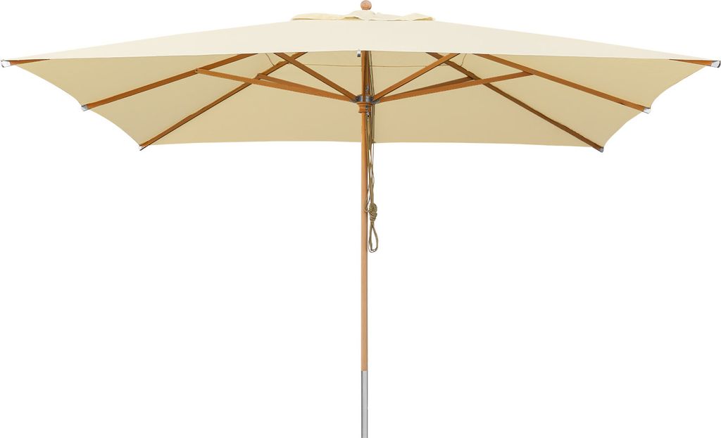 anndora Sonnenschirm - Natural - Sonnenschirm 4x4m eckig Produktbild 