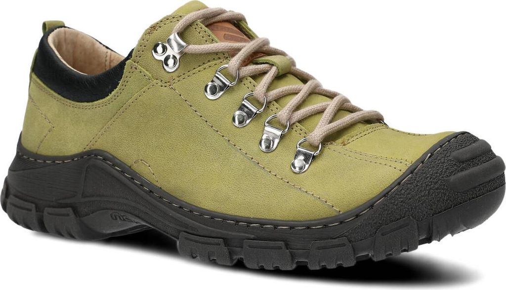 nagaba Wanderschuhe Herren Trekkingschuhe Herrenschuhe Halbschuhe, Grün, 45