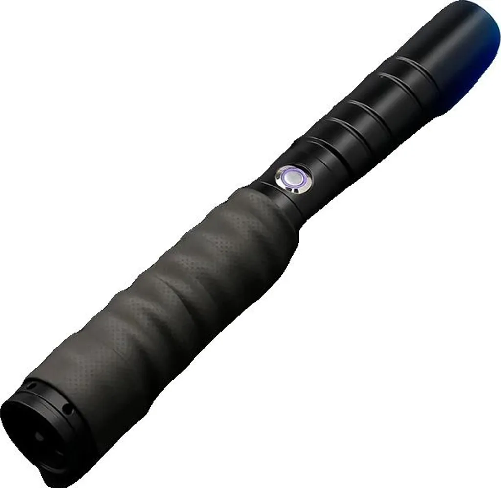 Sabre Laser Robuste E01-A-Bleu RGB Idéal pour Duels avec Manche Métal