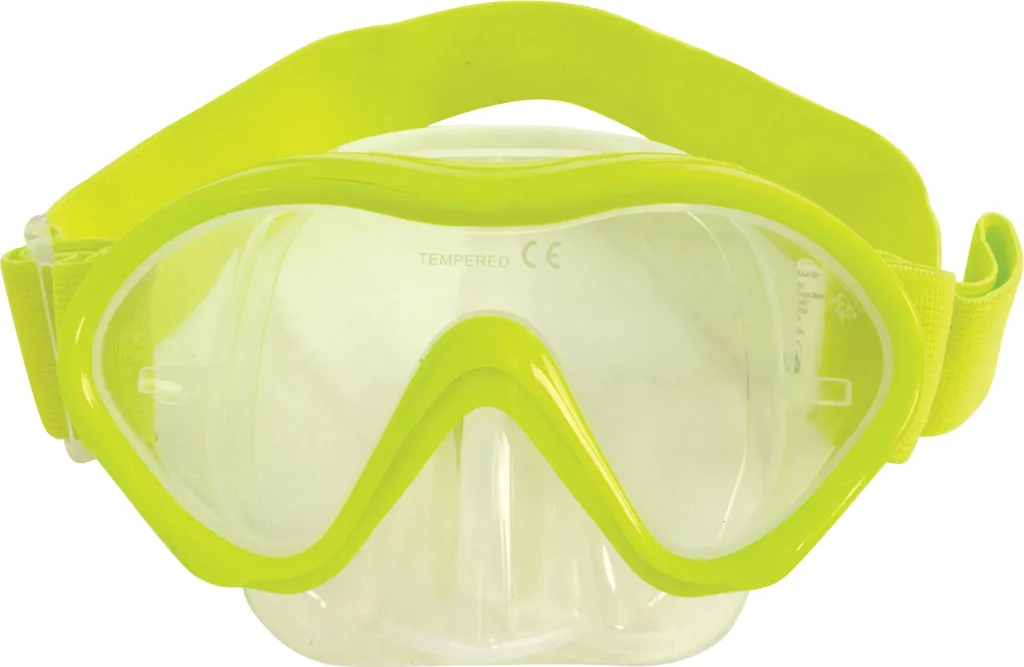 Masque de plongée MAUI Junior 4+ Jaune Transparent en Blister PET