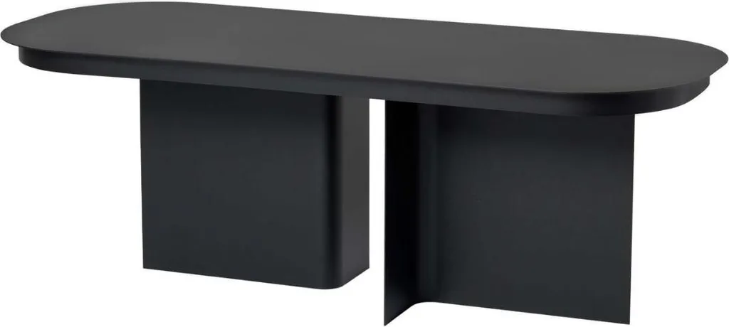 Table basse de salon rectangulaire design ALMA avec bords arrondis
